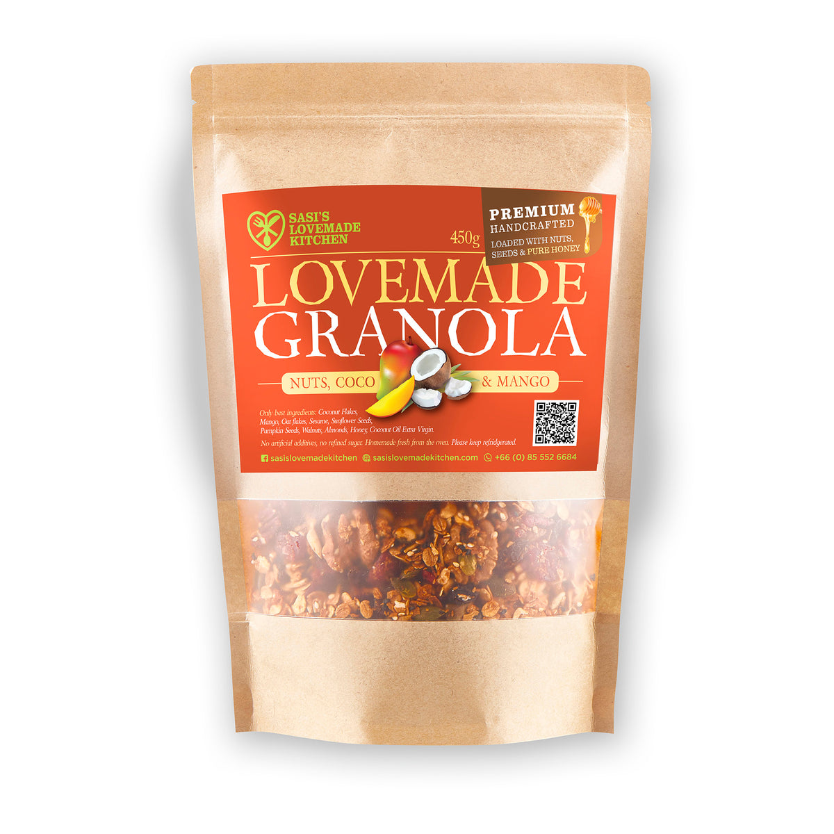 Nuts, Coco & Mango Granola 450/200/100g